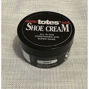 NEW/OPEN/NEVER USED TOTES GREY‎ BOOT & SHOE CREAM POLISH 1.55oz